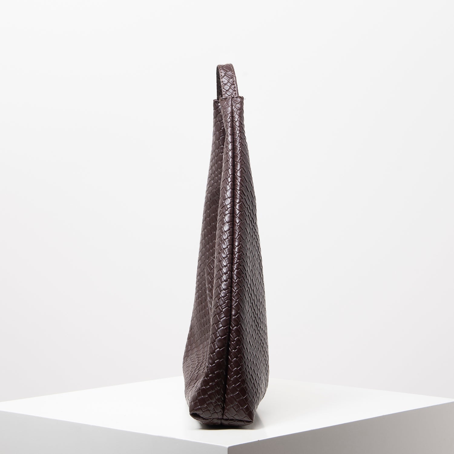 Geflochtene Hobo-Tasche für Damen – Schultertasche mit Pouch