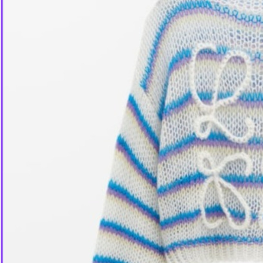 Damen-Strickpullover, gestreift