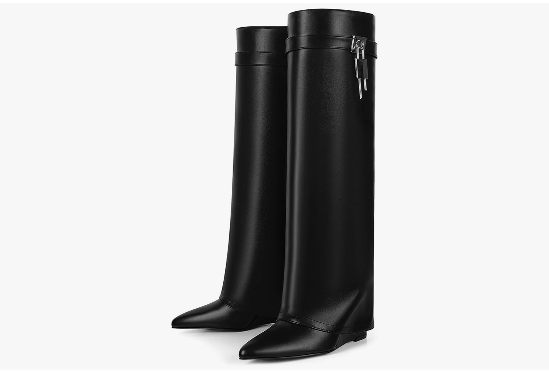 Kniehohe Stiefel im Western-Stil mit Stiletto-Absatz